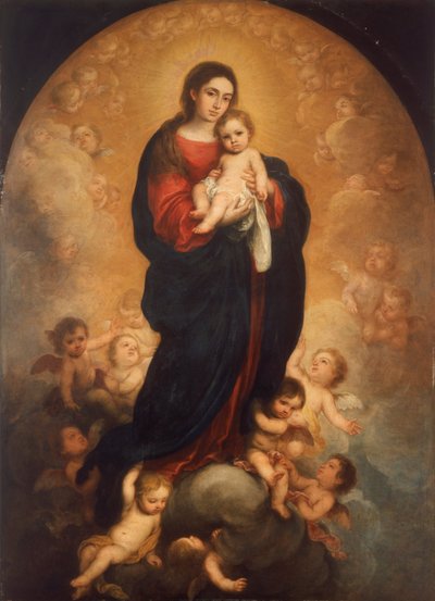 Virgin and Child in Glory by Bartolomé Esteban Murillo